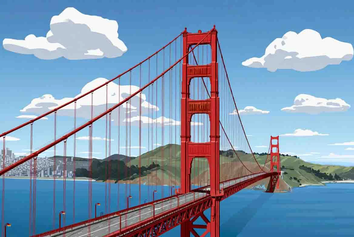 Golden Gate Bridge Perspective